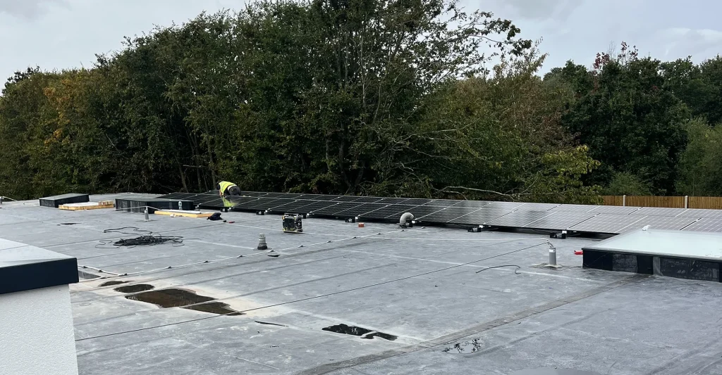 NHS Hospital Wing Flat Roof Commercial Installation